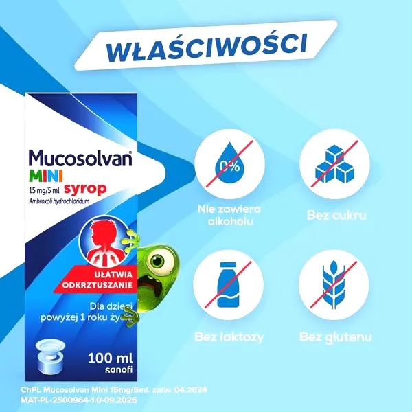 Mucosolvan dla dzieci — na jaki kaszel i kiedy warto go stosować