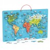Viga 2w1 Tablica Edukacyjna z Magnetyczną Mapą Świata