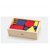 Drewniane Klocki logiczne Figury geometryczne Viga Toys Montessori